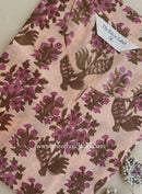 "Nishat" Hand Block Printed Peach Cotton kurta