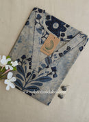 "Heer" Grey Blue Printed Cotton kurta