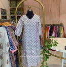 "Palaash" Hand Block Printed Cotton kurta