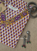 "Jannat" Hand Block Printed Cotton kurta