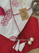 "Humrah" Hand Block Printed Cotton kurta with pant- 2pc