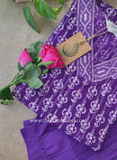"Karwaah" Hand Block Printed Cotton kurta and pant set-2pc