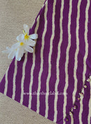 "Tamanna" Wine Lehirya Cotton kurta - Big Size