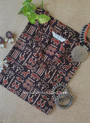 "Sayani" Black Cotton kurta - Big Size