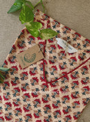 "Kaner" Hand Block Printed Beige Cotton kurta