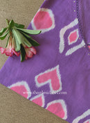 "Tarana" Purple Cotton kurta - Big Size