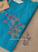 "Firozi" Patch Work Cotton kurta