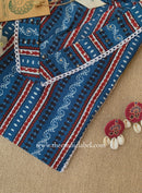 "Resham" Laced Cotton kurta