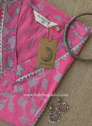 "Sudha" Laced Cotton kurta