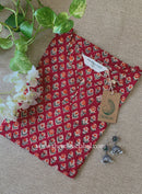 "Anvika" Hand Work Red Cotton Kurta