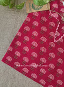 "Maira" Raani Laced Cotton kurta