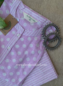 Elara Purple Polka Cotton Co-ord Set(2pc)