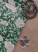 "Panna" Hand Block Printed Bagru Green Cotton kurta