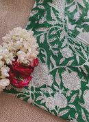 "Panna" Hand Block Printed Bagru Green Cotton kurta