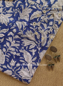 "Kimaya" Hand Block Printed Cotton kurta with kota doria dupatta (2pc)