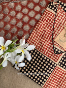 Umang Hand Block Printed Bagru Cotton kurta with with kota doria dupatta(2pc)