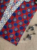 "Neelam" Hand Block Printed Red Cotton kurta