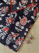 "Kachnar" Hand Block Printed Bagru Cotton kurta