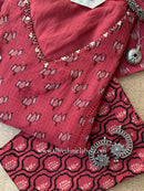 "Tajali" Kota Doria Kurta Set with Dupatta(3pc)