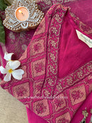 "Mallika" Kota Doria Kurta Set with Dupatta(3pc)
