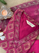 "Mallika" Kota Doria Kurta Set with Dupatta(3pc)