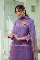 "Surmayi" Pure Kota Doria Kurta Set with Dupatta (3pc)