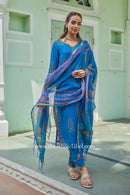 "Chirmi" Pure Kota Doria Kurta Set with Dupatta (3pc)