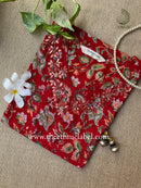 "Rachna" Hand Embroidered Block Printed Cotton kurta with pant- 2pc