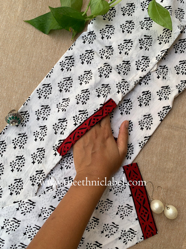"Surbhi" Hand Block Printed Cotton kurta