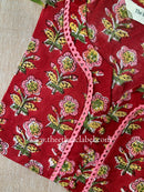 "Prachi" Hand Block Print Cotton kurta - XXL