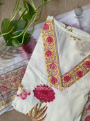 "Ayesha" Cotton Kurta Set with Kota Doria Dupatta(3pc)