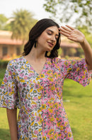 "Tulum" Hand Block Printed Cotton dress