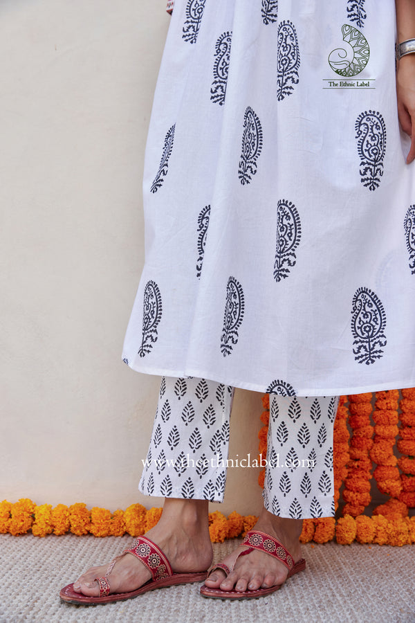 "Jiya" Cotton Kurta Pant Set (2pc)