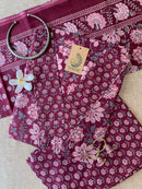 "Rubina" Cotton Kurta Set(3pc)