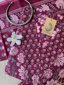 "Rubina" Cotton Kurta Set(3pc)