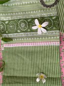 Pink Boota Unstitched Suit Set with Dupatta