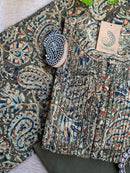 "Harsha" Kalamkari Hand Block Printed Cotton Kurta Set(3pc)