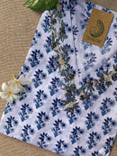 "Pari" Hand Work Embellished Cotton kurta - M