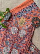 "Nithya" Hand Block Printed Cotton Kurta Set(3pc)