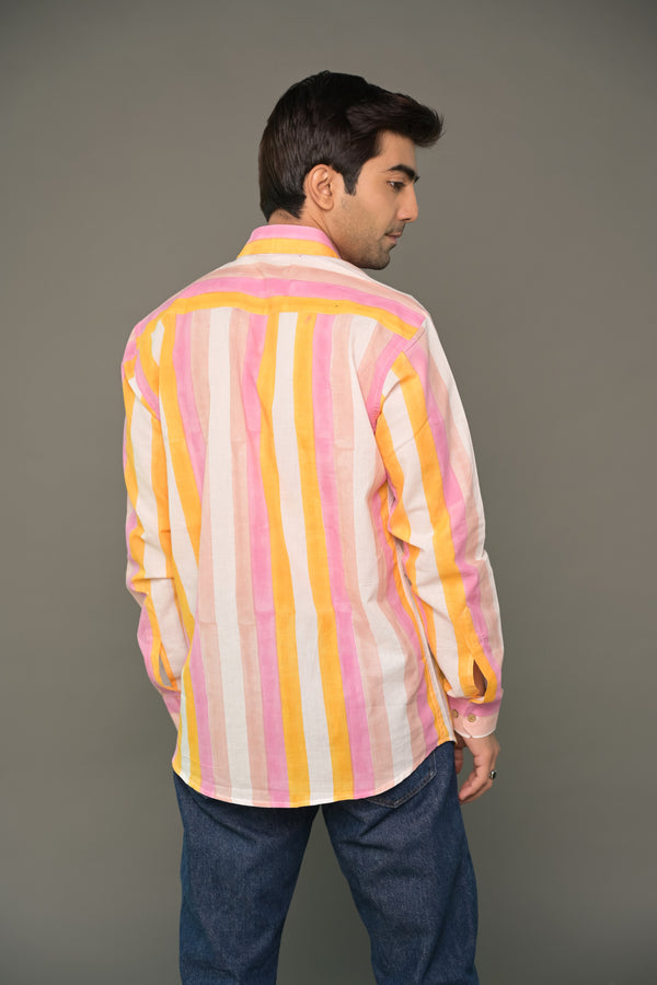 Multicolour Striped Cotton Shirt