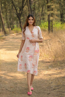 White 'Charming' Chanderi Angrakha Dress