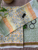 Off-White Pankhudi Unstitched Suit Set with Dupatta