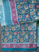 Phulwari Light Blue Unstitched Suit Set with Dupatta