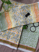 Off-White Pankhudi Unstitched Suit Set with Dupatta