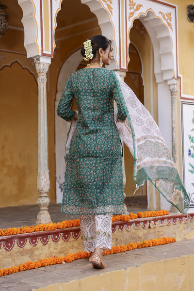 "Namika" Kota Doriya Suit Set with dupatta(3pc)