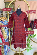 "Palak" Laced Cotton kurta