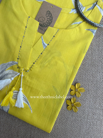 Ojaswi Tassel Cotton kurta - S, XL