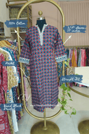 "Neelam" Hand Block Printed Red Cotton kurta