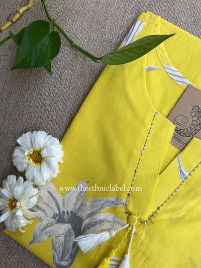 Ojaswi Tassel Cotton kurta - S, XL