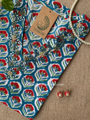 "Neelima" Hand Embroidered Cotton kurta